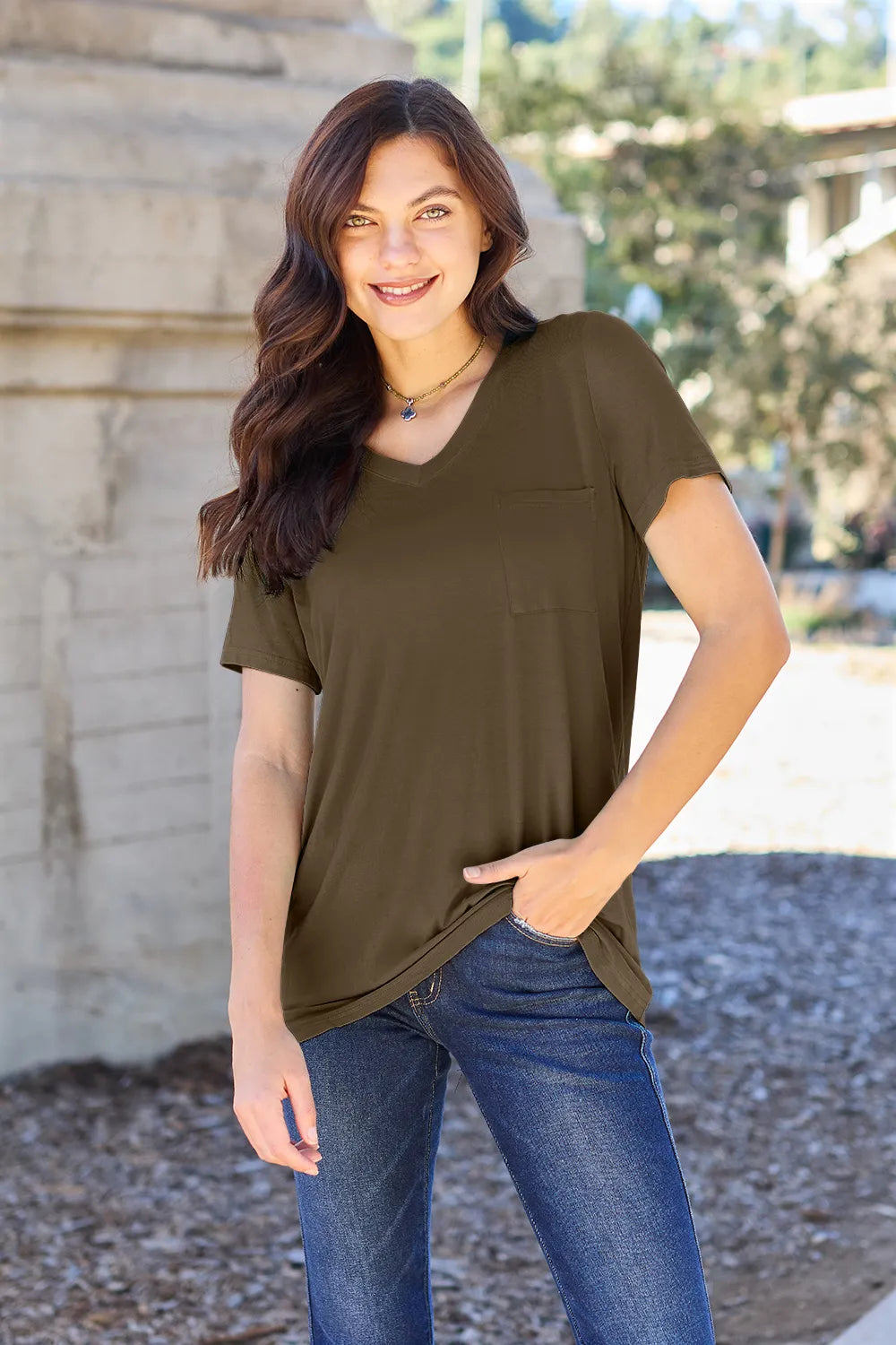 basic-bae-full-size-v-neck-short-sleeve-t-shirt image 7