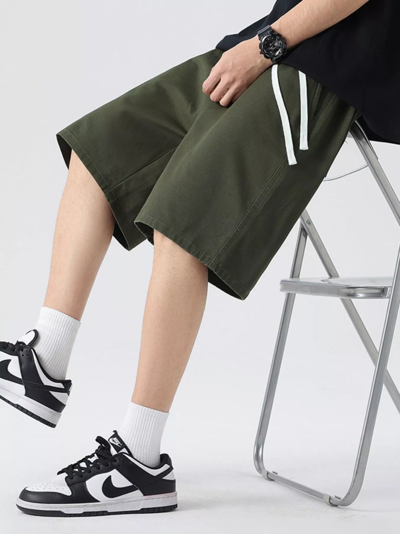 Men's Full Size Wide-Leg Shorts Plus Size | Tampa Bay Discounts