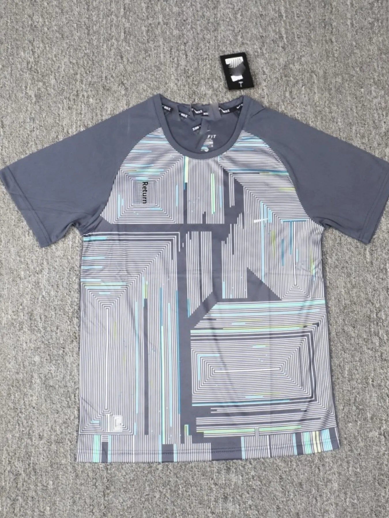 Men's Plus Size Printed Round Neck Active T-Shirt | Tampa Bay Discounts
