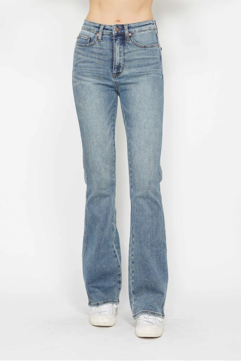 judy-blue-full-size-tummy-control-back-embroidered-pocketed-bootcut-jeans-plus-size Image 13
