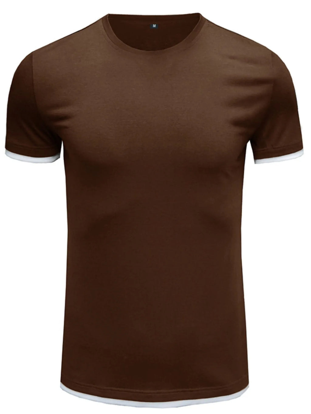 Men‘s Classic Contrast Trim Crew Neck T-Shirt | Tampa Bay Discounts