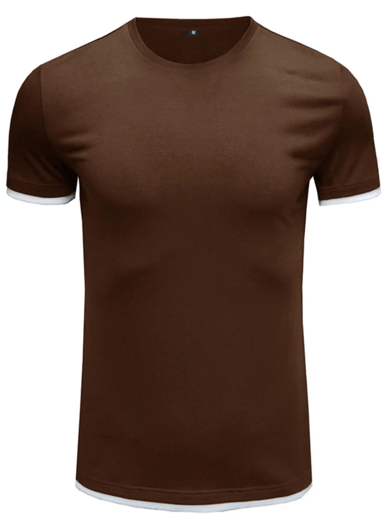 Men‘s Classic Contrast Trim Crew Neck T-Shirt | Tampa Bay Discounts
