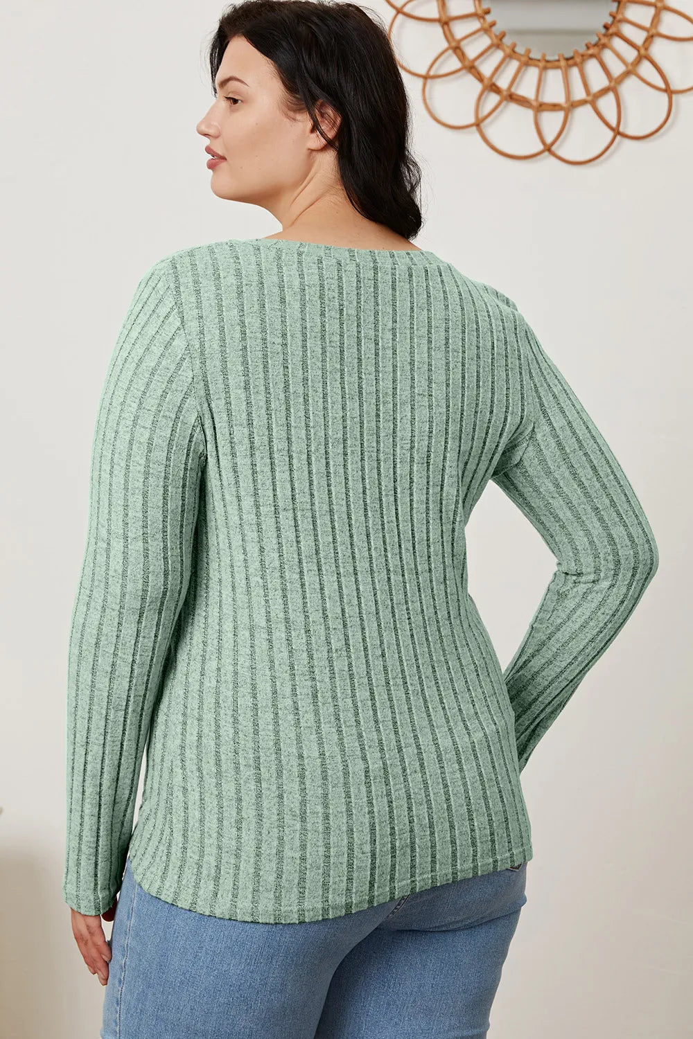 basic-bae-full-size-ribbed-v-neck-long-sleeve-t-shirt image 8