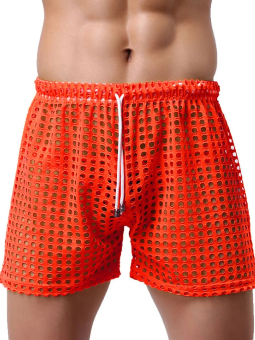 Men's Openwork Drawstring Shorts | Tampa Bay Discounts
