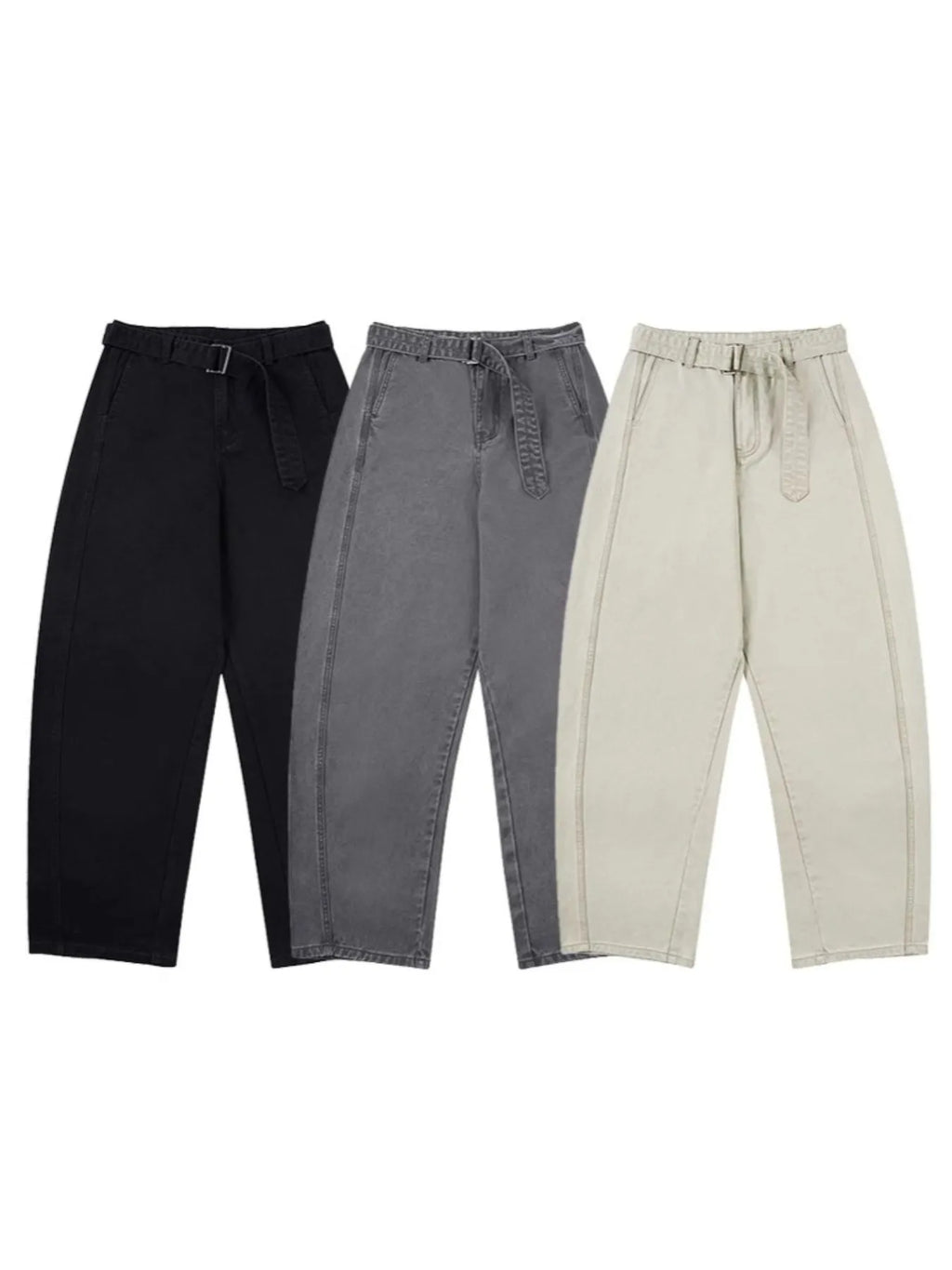 Men's Full Size Washed Wide Leg Cargo Pants Plus Size | Tampa Bay Discounts