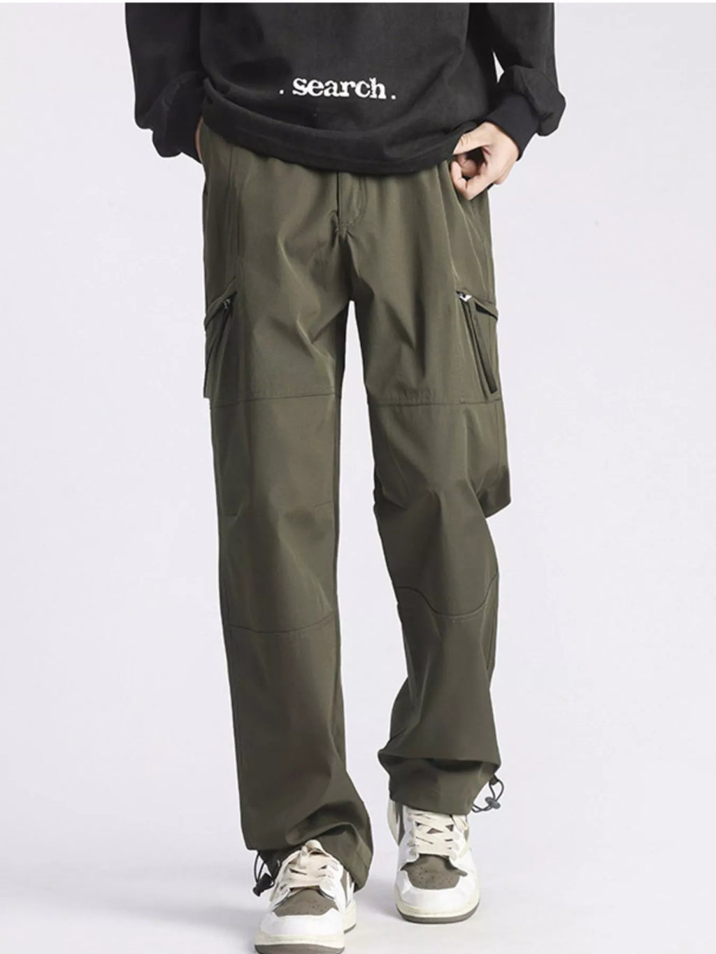 Men's Full Size Relaxed Fit Cargo Pants with Pockets Plus Size | Tampa Bay Discounts