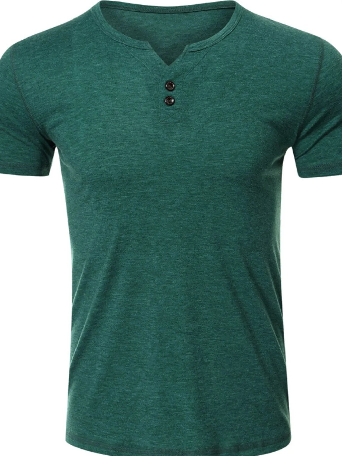 Men's Henley Short Sleeve Polo Top | Tampa Bay Discounts