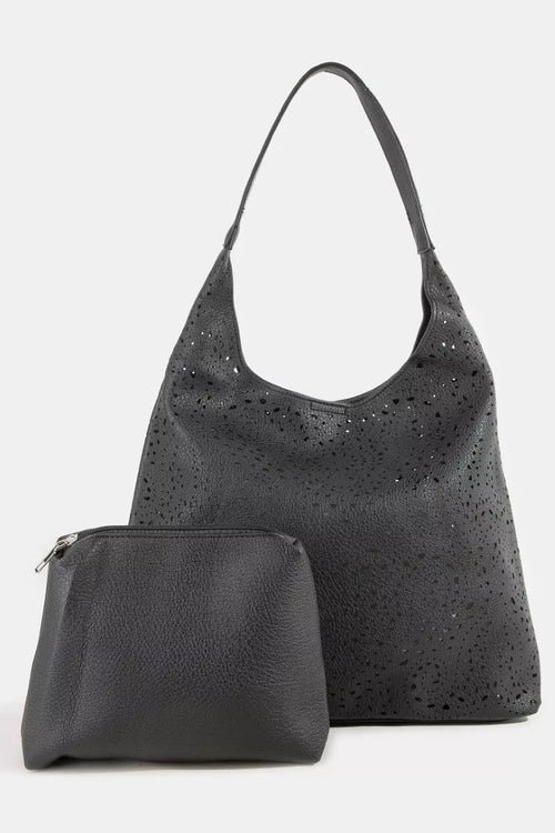 fame-intricate-cutout-motif-leather-shoulder-bag 1