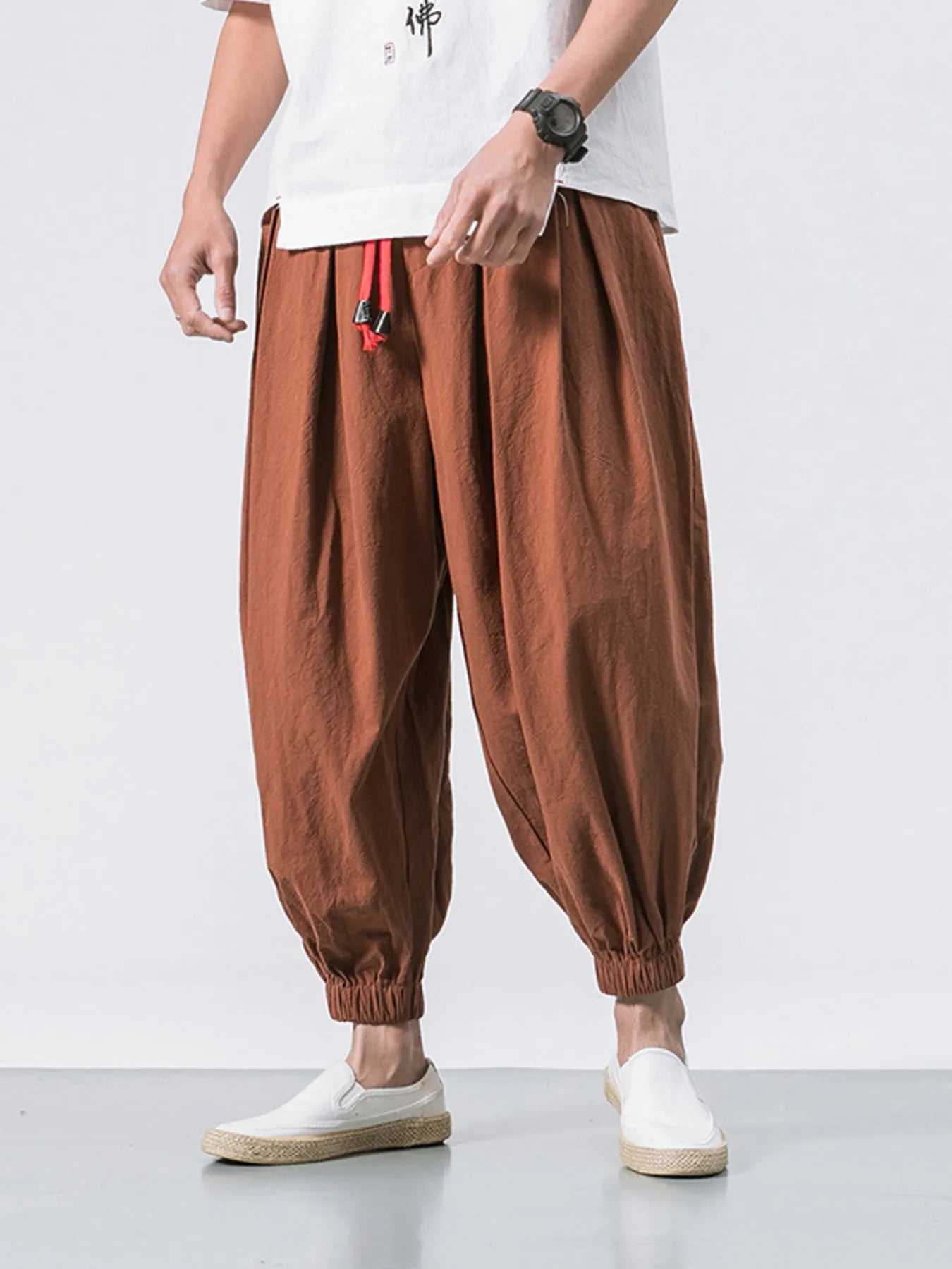 Men's Plus Size Casual Drawstring Joggers | Tampa Bay Discounts