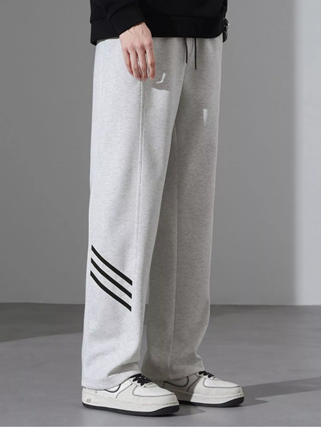 Men's Full Size Casual Loose Fit Sweatpants with Stripes Plus Size | Tampa Bay Discounts