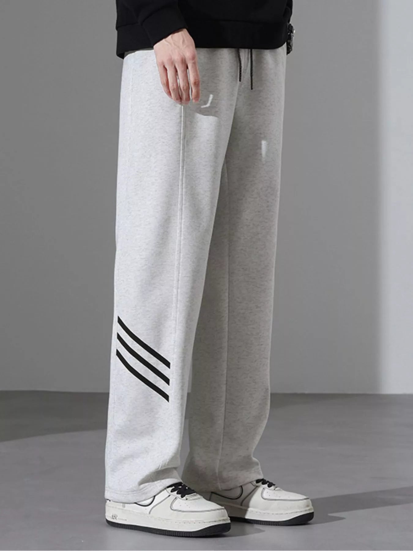 Men's Full Size Casual Loose Fit Sweatpants with Stripes Plus Size | Tampa Bay Discounts
