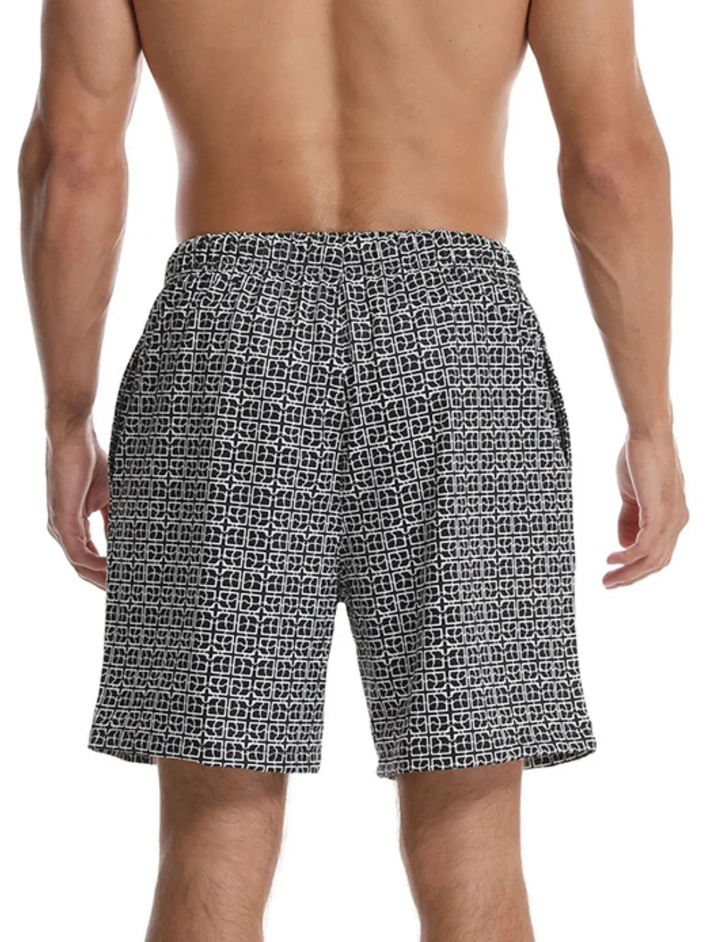 Men's Drawstring Printed Shorts with Pockets | Tampa Bay Discounts