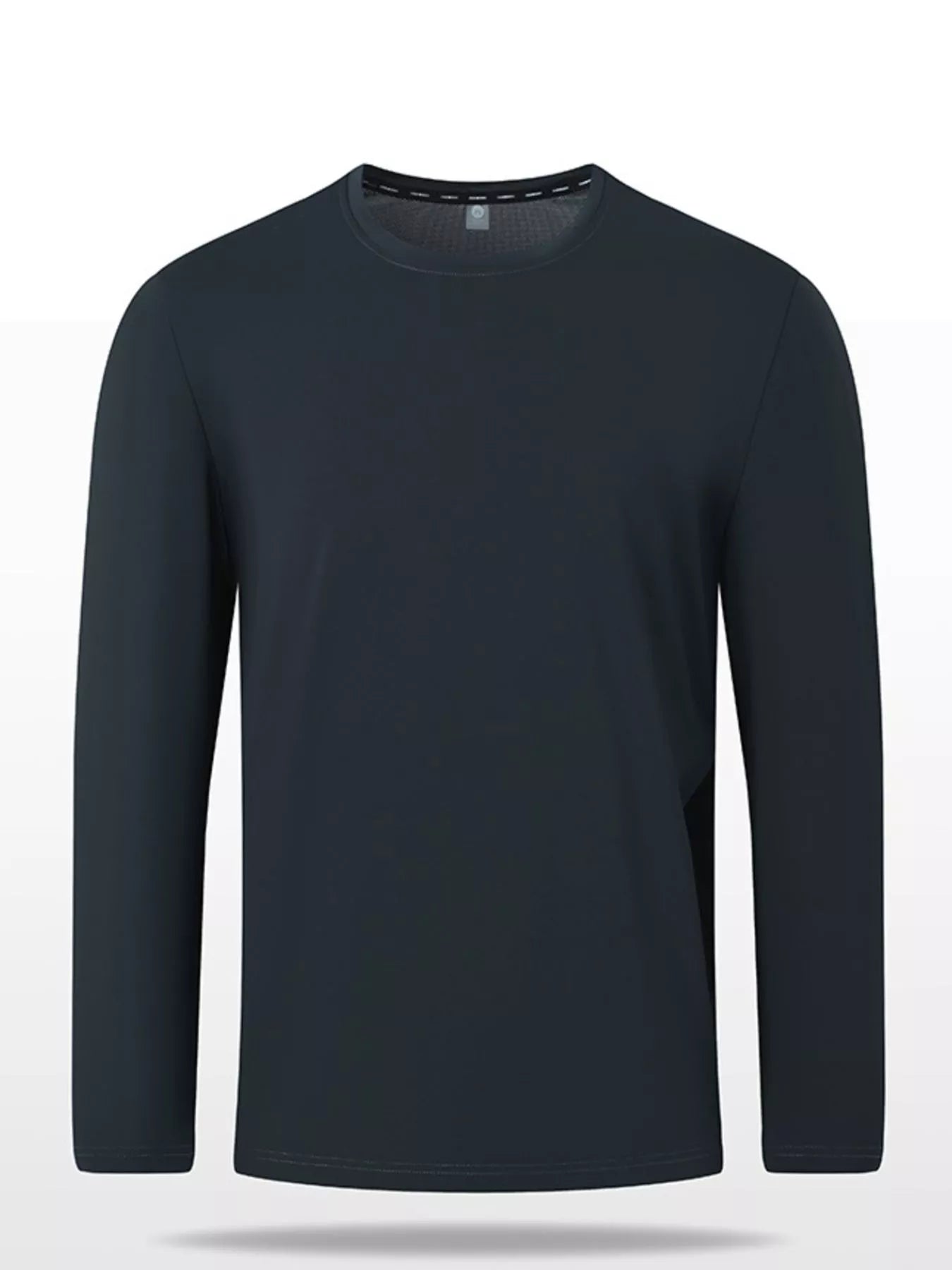 Men's Plus Size Solid Color Long Sleeve Casual T-Shirt | Tampa Bay Discounts