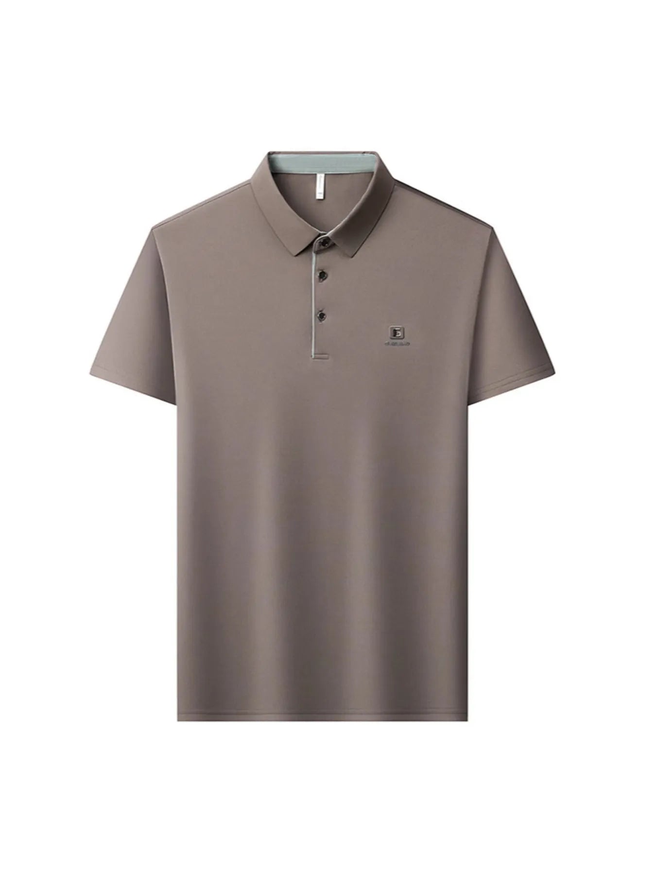 Men's Full Size Button Detail Short Sleeve Polo Plus Size | Tampa Bay Discounts