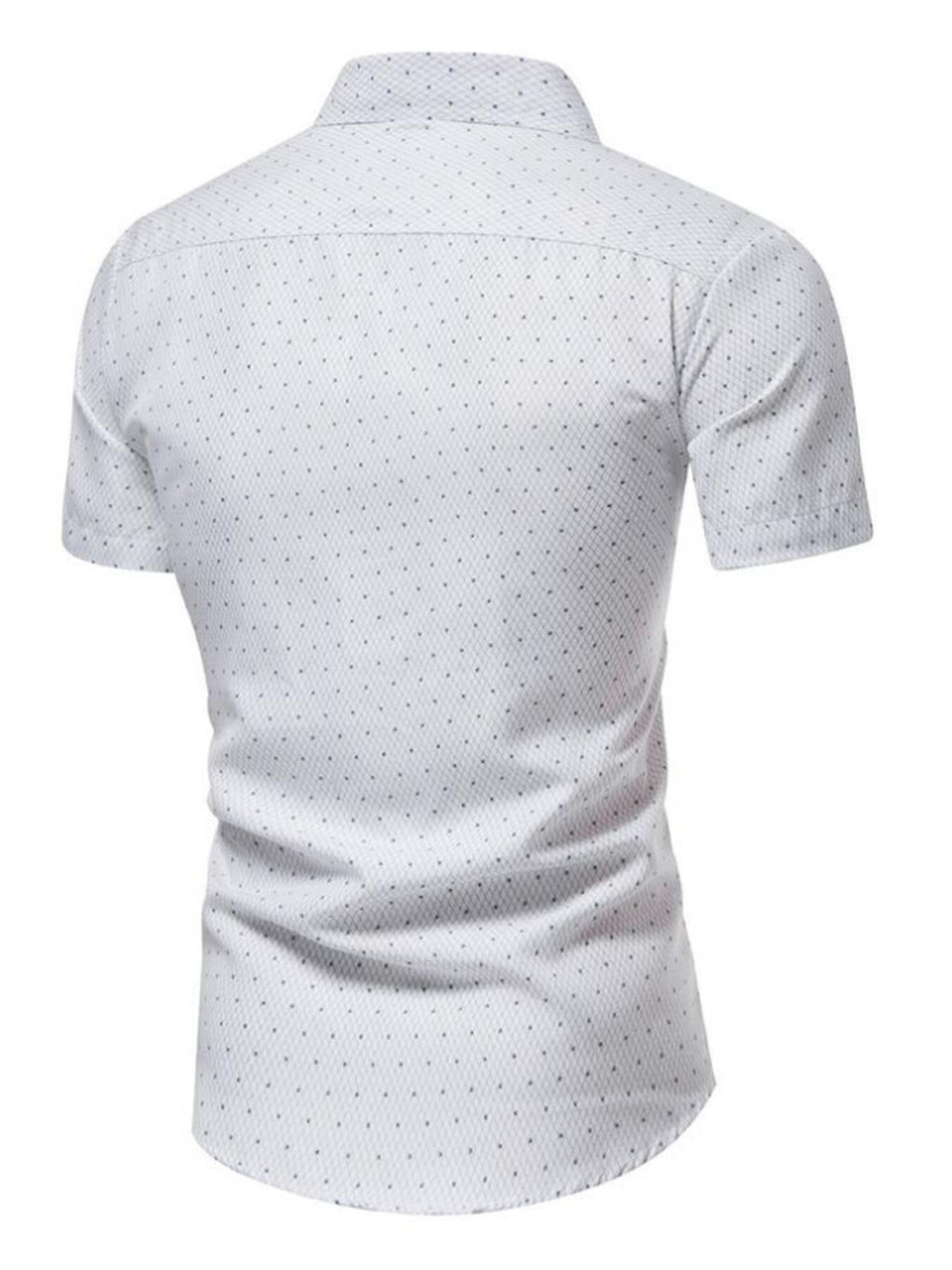 Men's Slim Fit Short Sleeve Dotted Shirt | Tampa Bay Discounts