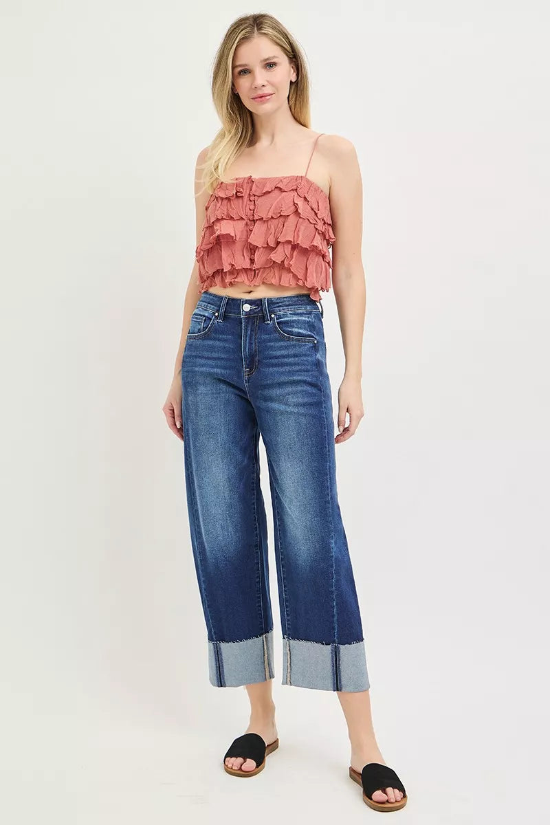 risen-full-size-slouchy-crop-barrel-cuffed-jeans-plus-size Image 6