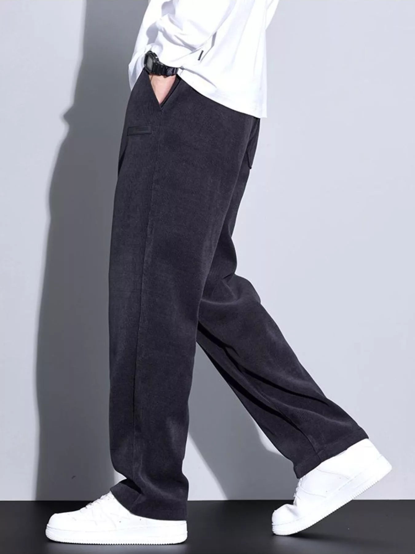 Men's Plus Size Wide Leg Casual Drawstring Pants | Tampa Bay Discounts