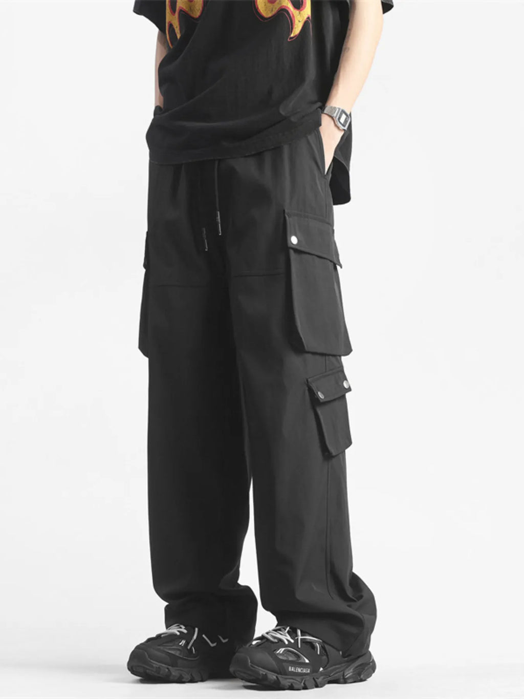 Men's Plus Size Wide Leg Cargo Pants | Tampa Bay Discounts