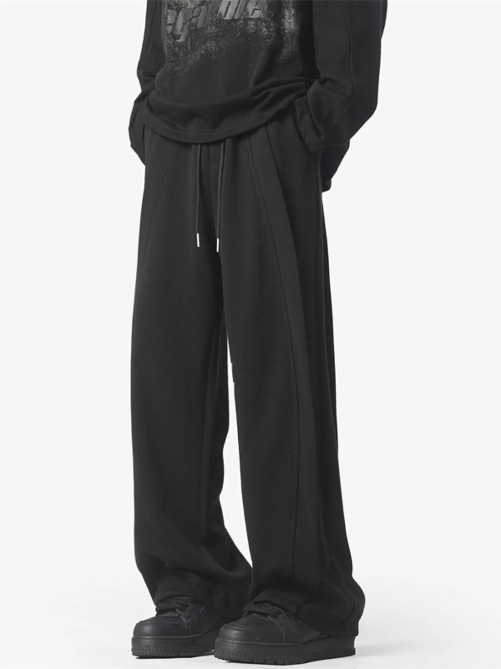 Men's Full Size Drawstring Wide Leg Pants Plus Size | Tampa Bay Discounts