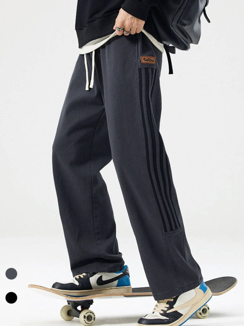 Men's Full Size Drawstring Wide Leg Pants Plus Size | Tampa Bay Discounts