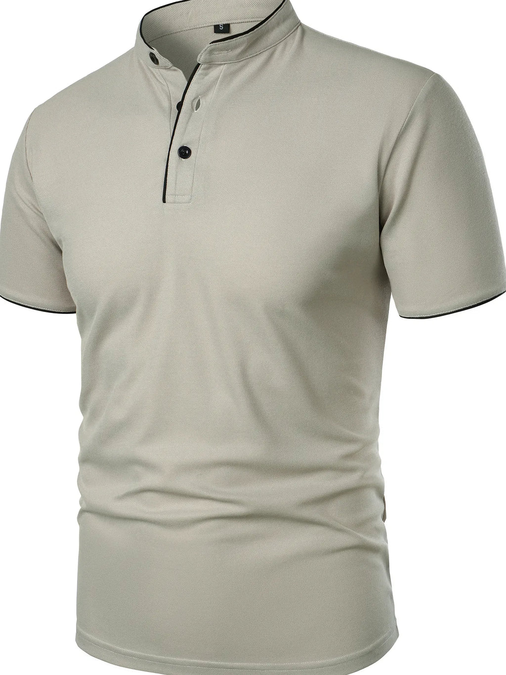 Men's Full Size Short Sleeve Contrast Trim Polo Plus Size | Tampa Bay Discounts