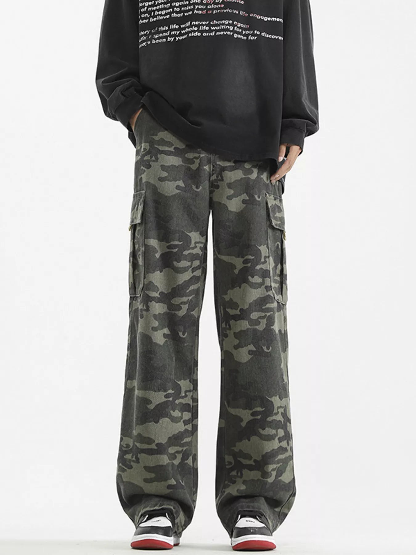 Men's Plus Size Loose Fit Camouflage Cargo Pants | Tampa Bay Discounts