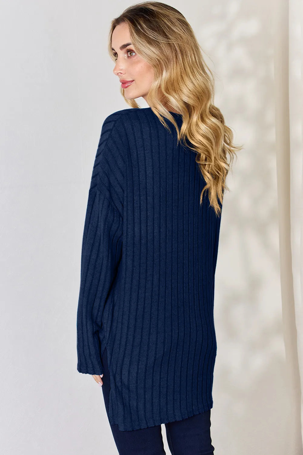 basic-bae-full-size-ribbed-half-button-long-sleeve-high-low-t-shirt image 31