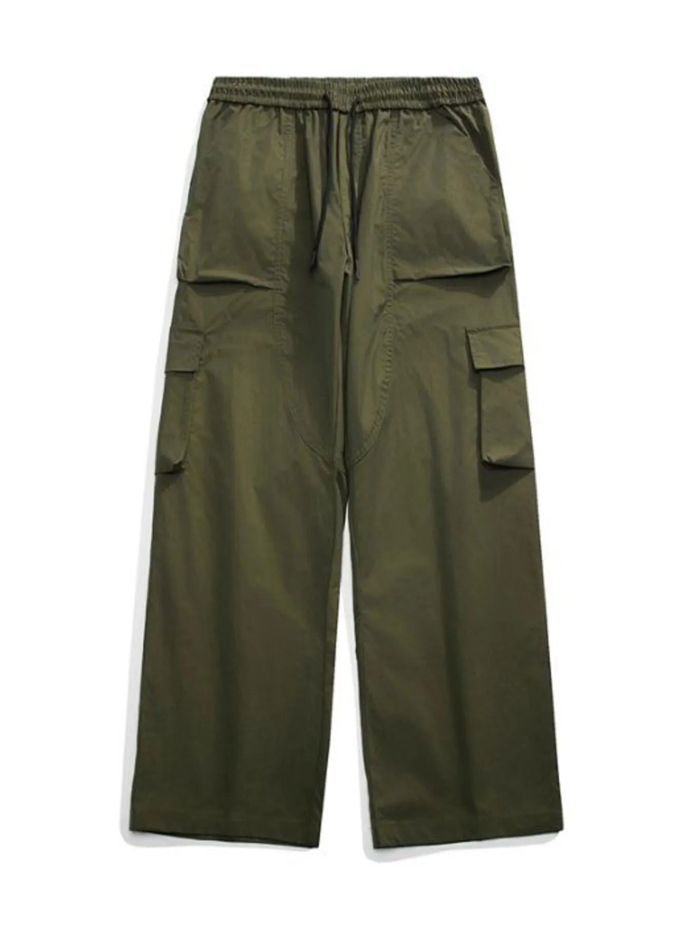 Men's Full Size Loose Fit Cargo Pants with Drawstring Plus Size | Tampa Bay Discounts