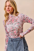 so-me-floral-rose-print-mesh-sheer-layering-top image 1