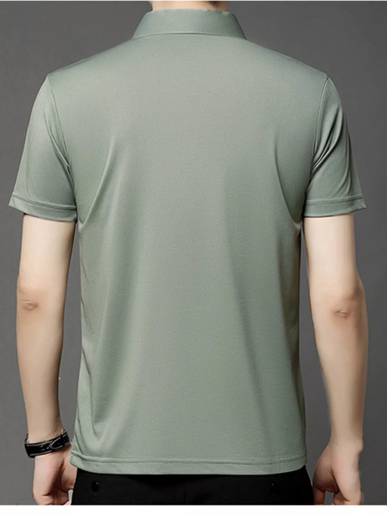 Men's Plus Size Button Detail Short Sleeve Polo | Tampa Bay Discounts