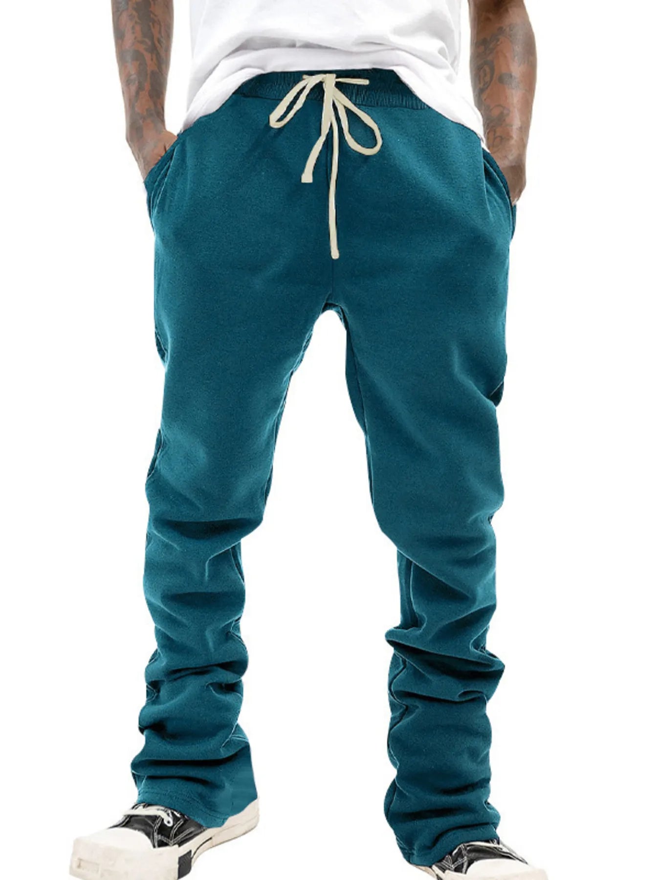 Men's Full Size Drawstring Casual Pants Plus Size | Tampa Bay Discounts