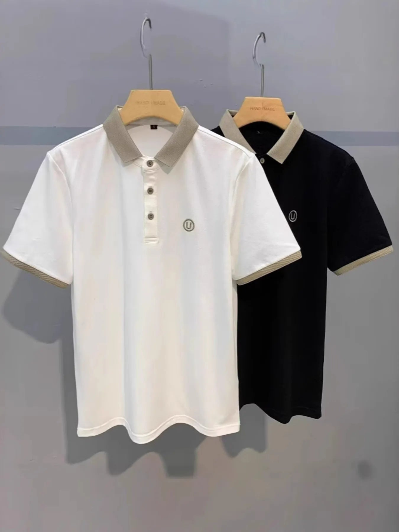 Men's Classic Contrast Short Sleeve Collar Polo Shirt | Tampa Bay Discounts