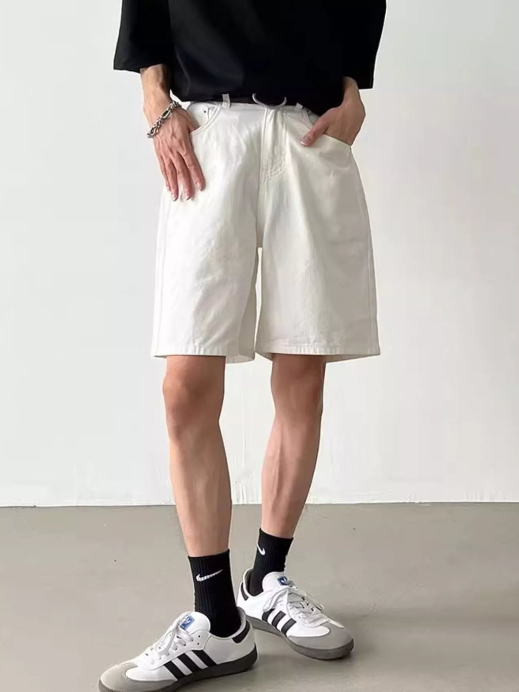 Men's Full Size Back Elastic Waistband Shorts Plus Size | Tampa Bay Discounts