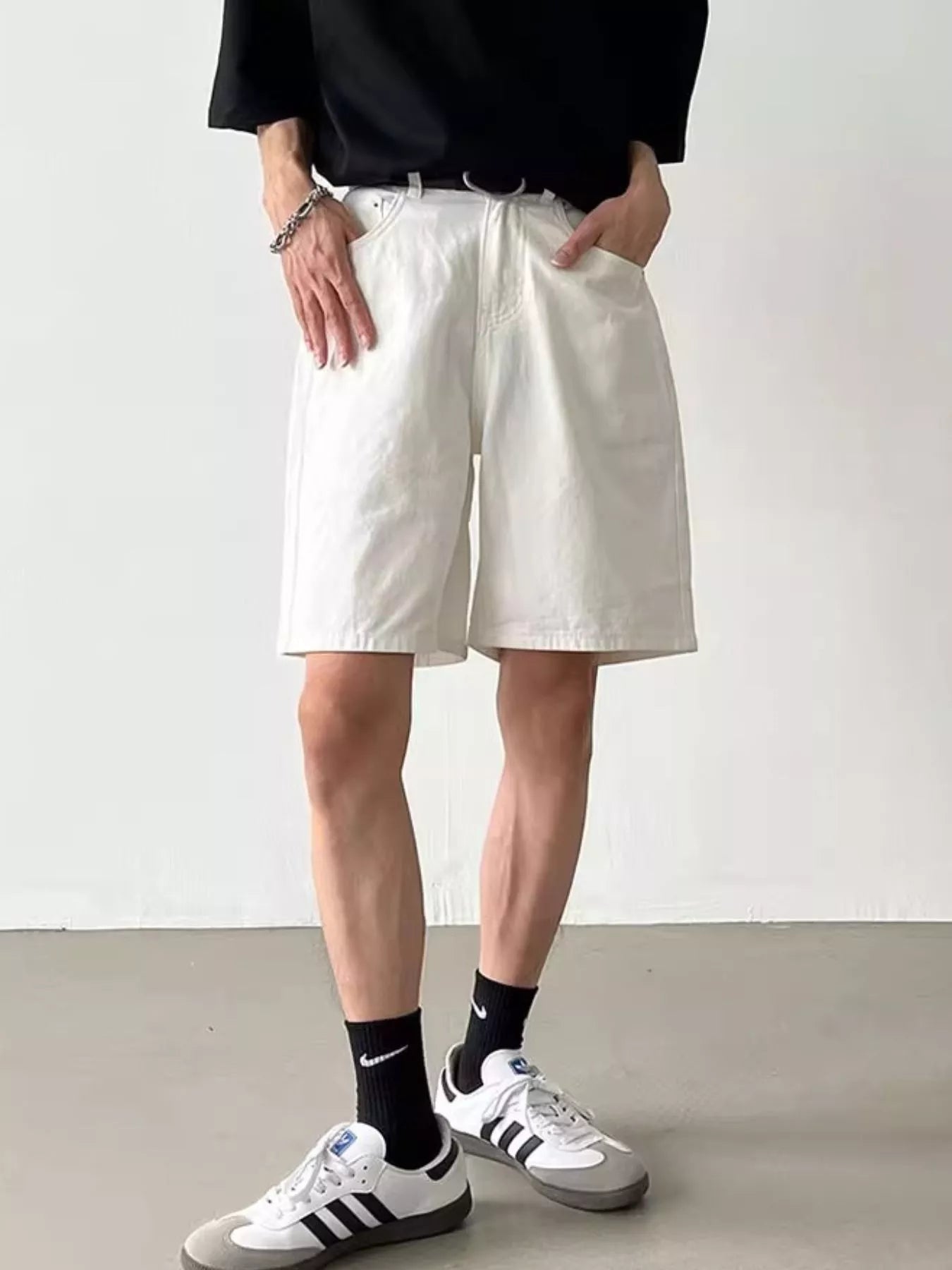 Men's Full Size Back Elastic Waistband Shorts Plus Size | Tampa Bay Discounts