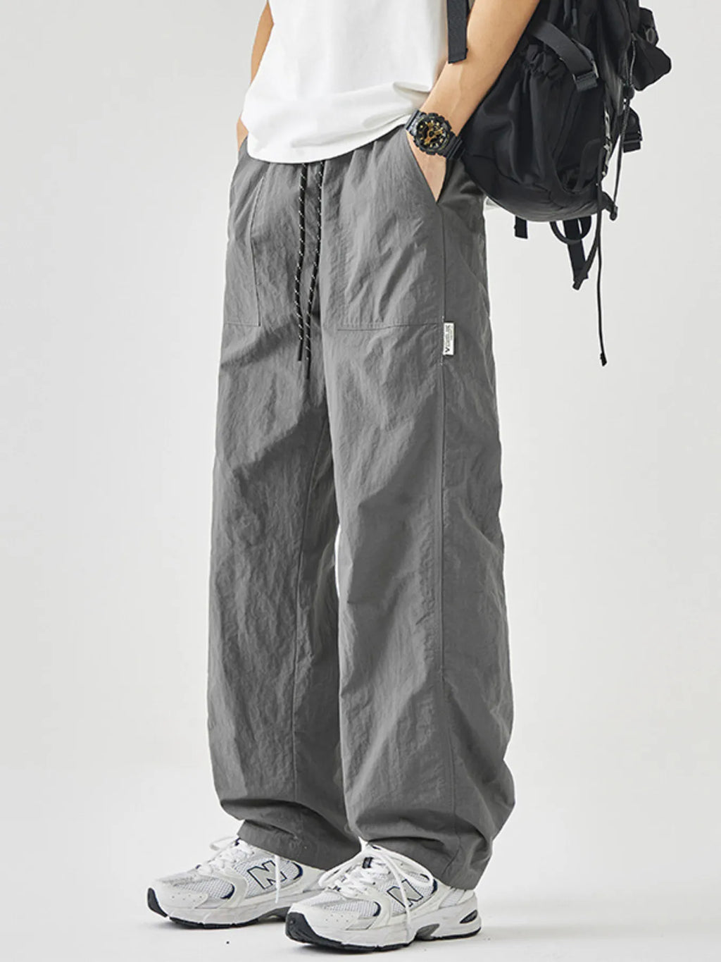 Men's Plus Size Drawstring Wide Leg Pants | Tampa Bay Discounts