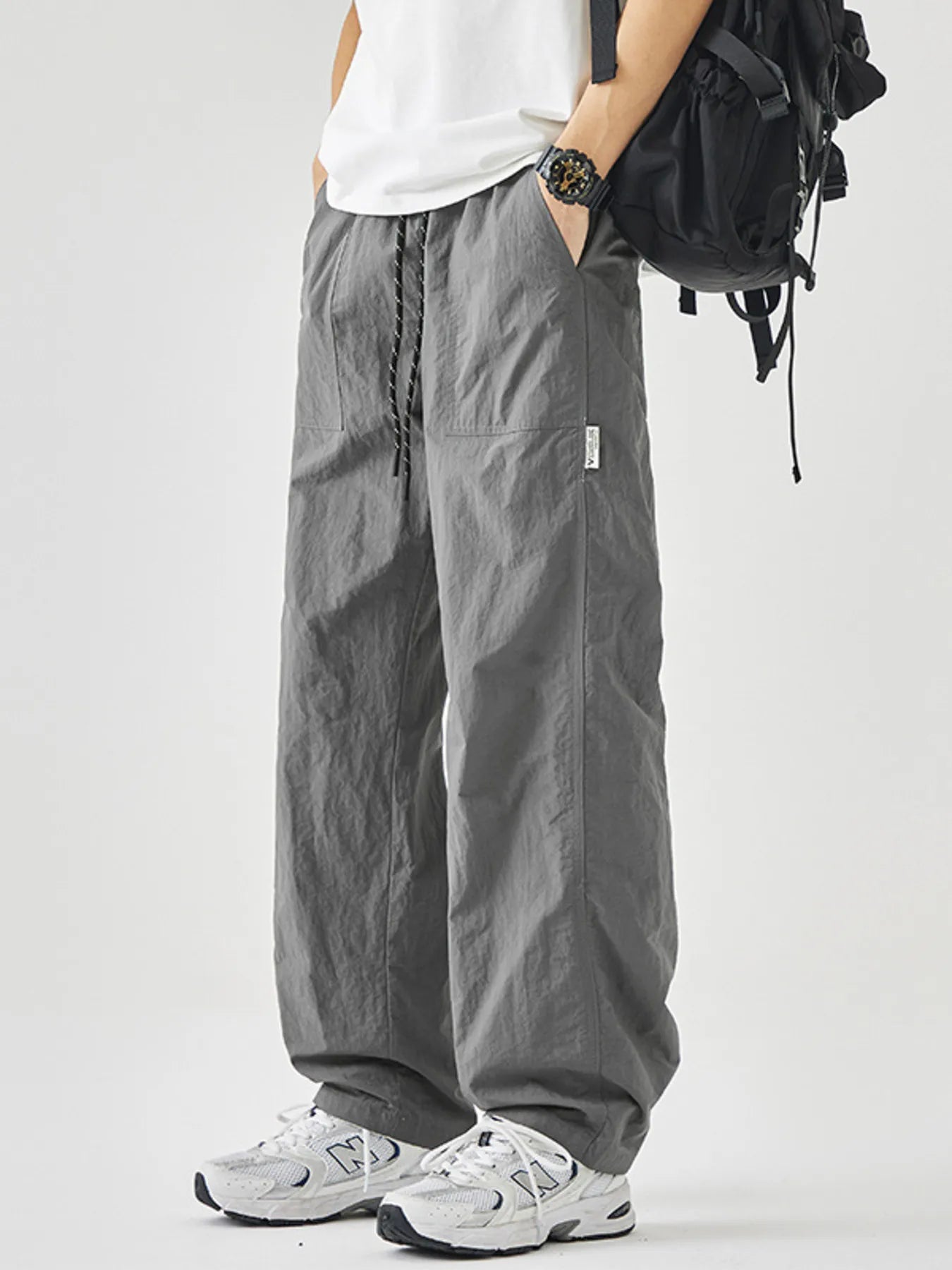 Men's Plus Size Drawstring Wide Leg Pants | Tampa Bay Discounts