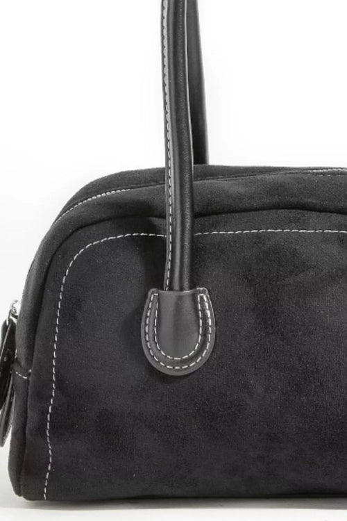 fame-faux-suede-baguette-hand-bag 2