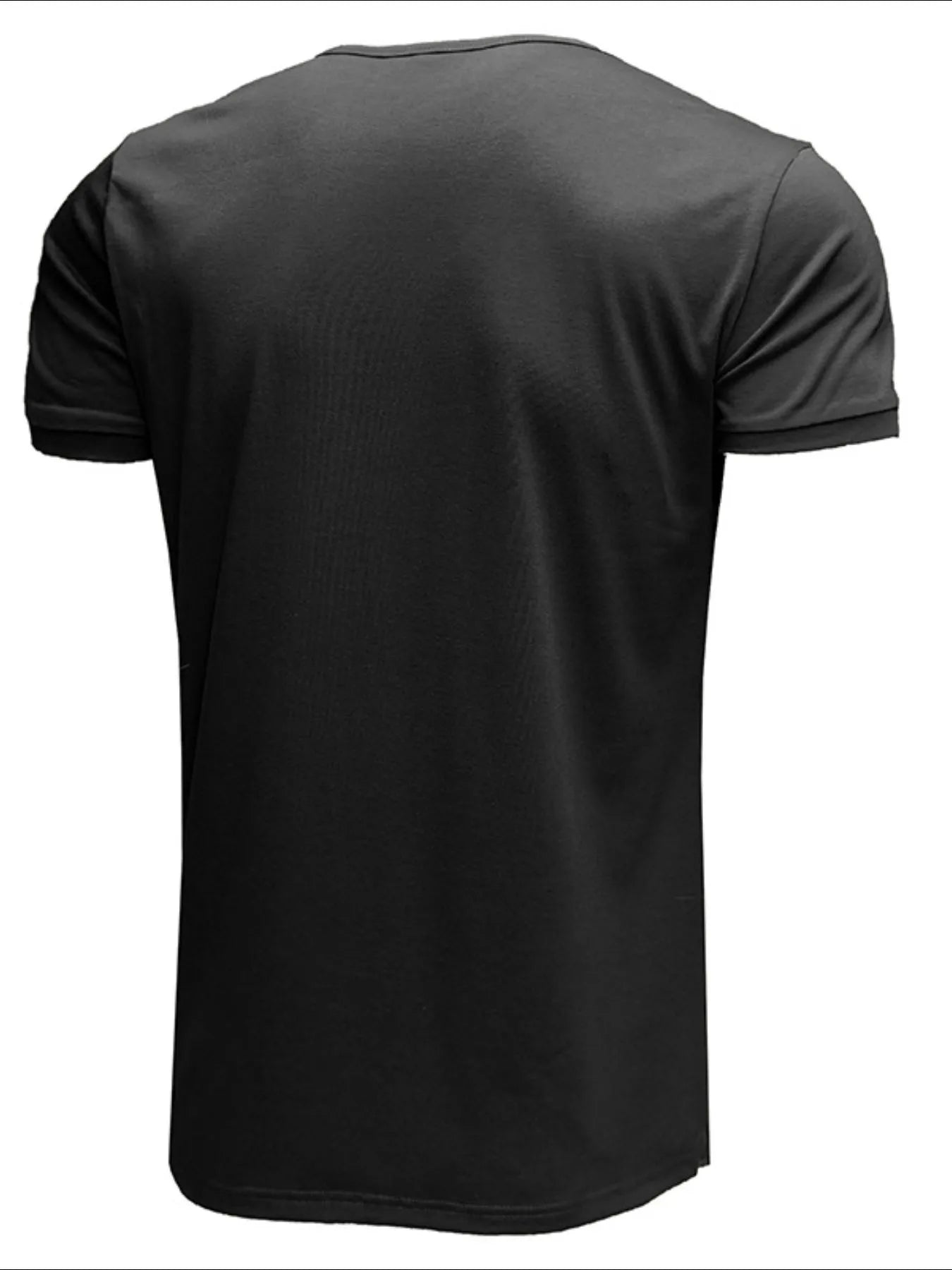 Men's Casual Henley Short Sleeve T-Shirt with Contrast Trim | Tampa Bay Discounts