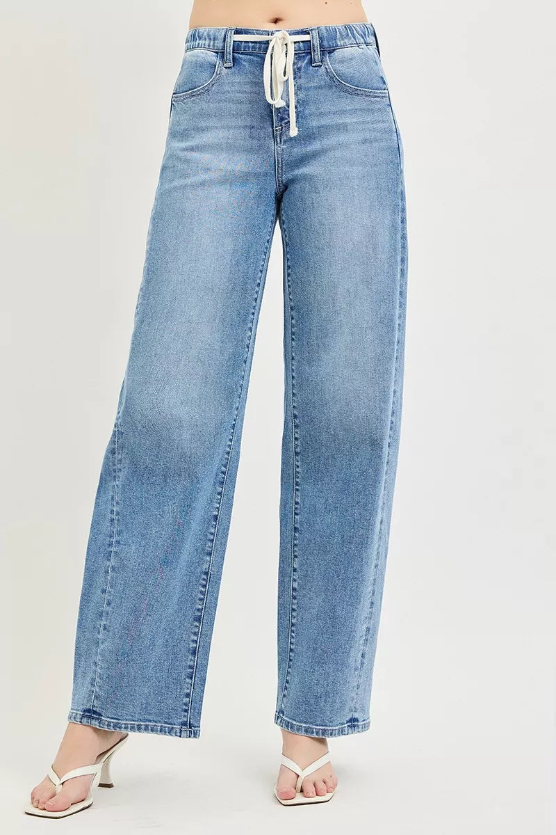 risen-relaxed-fit-drawstring-waist-jeans Image 1
