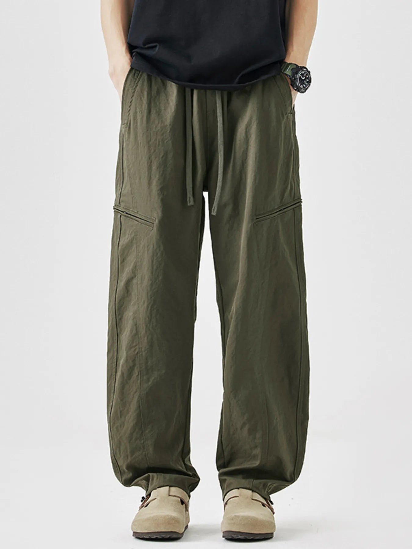 Men's Plus Size Loose Fit Drawstring Casual Pants | Tampa Bay Discounts