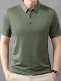 Men's Plus Size Button Detail Short Sleeve Polo | Tampa Bay Discounts