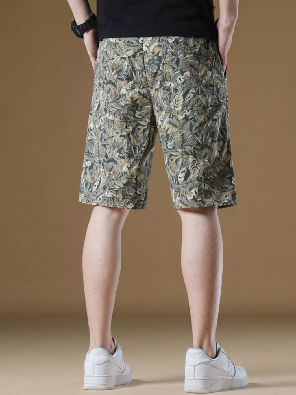 Men's Plus Size Drawstring Printed Wide-Leg Shorts | Tampa Bay Discounts