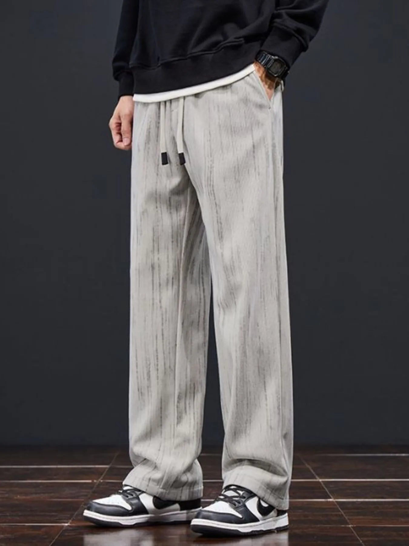 Men's Plus Size Drawstring Wide Leg Pants | Tampa Bay Discounts