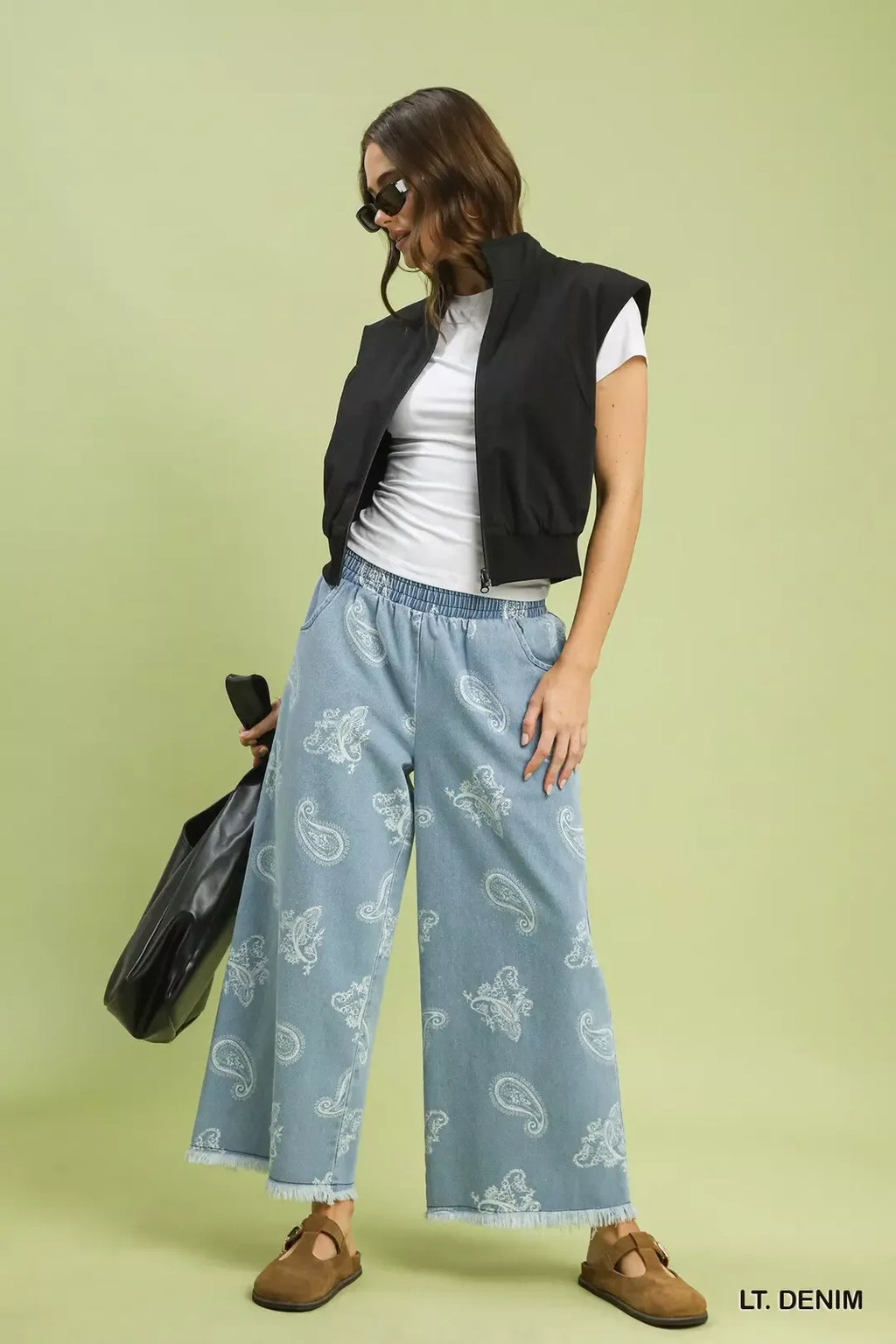 umgee-denim-paisley-wide-leg-pants-1 Image 5