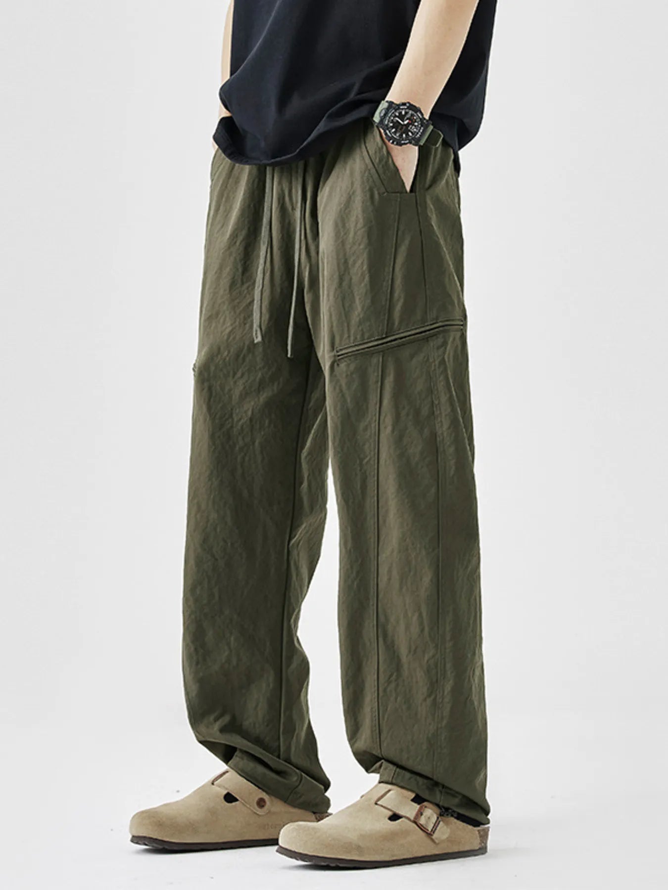 Men's Plus Size Loose Fit Drawstring Casual Pants | Tampa Bay Discounts
