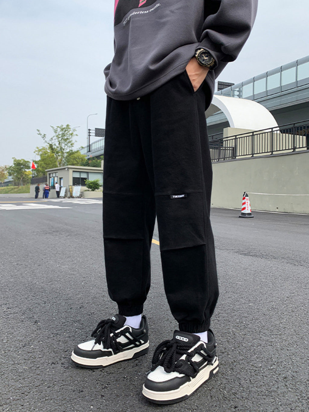 Men's Plus Size Drawstring Joggers with Pockets | Tampa Bay Discounts