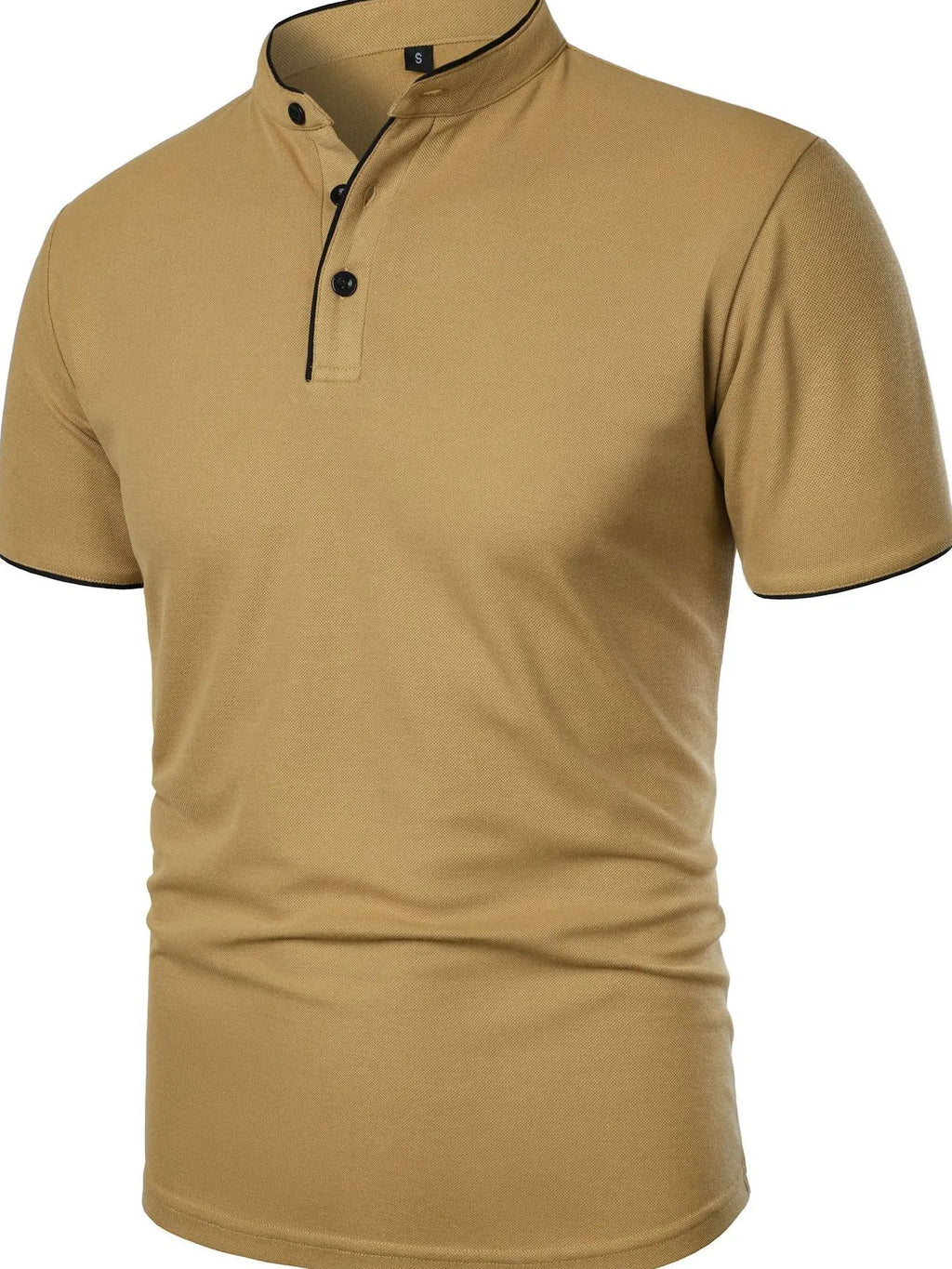 Men's Full Size Short Sleeve Contrast Trim Polo Plus Size | Tampa Bay Discounts