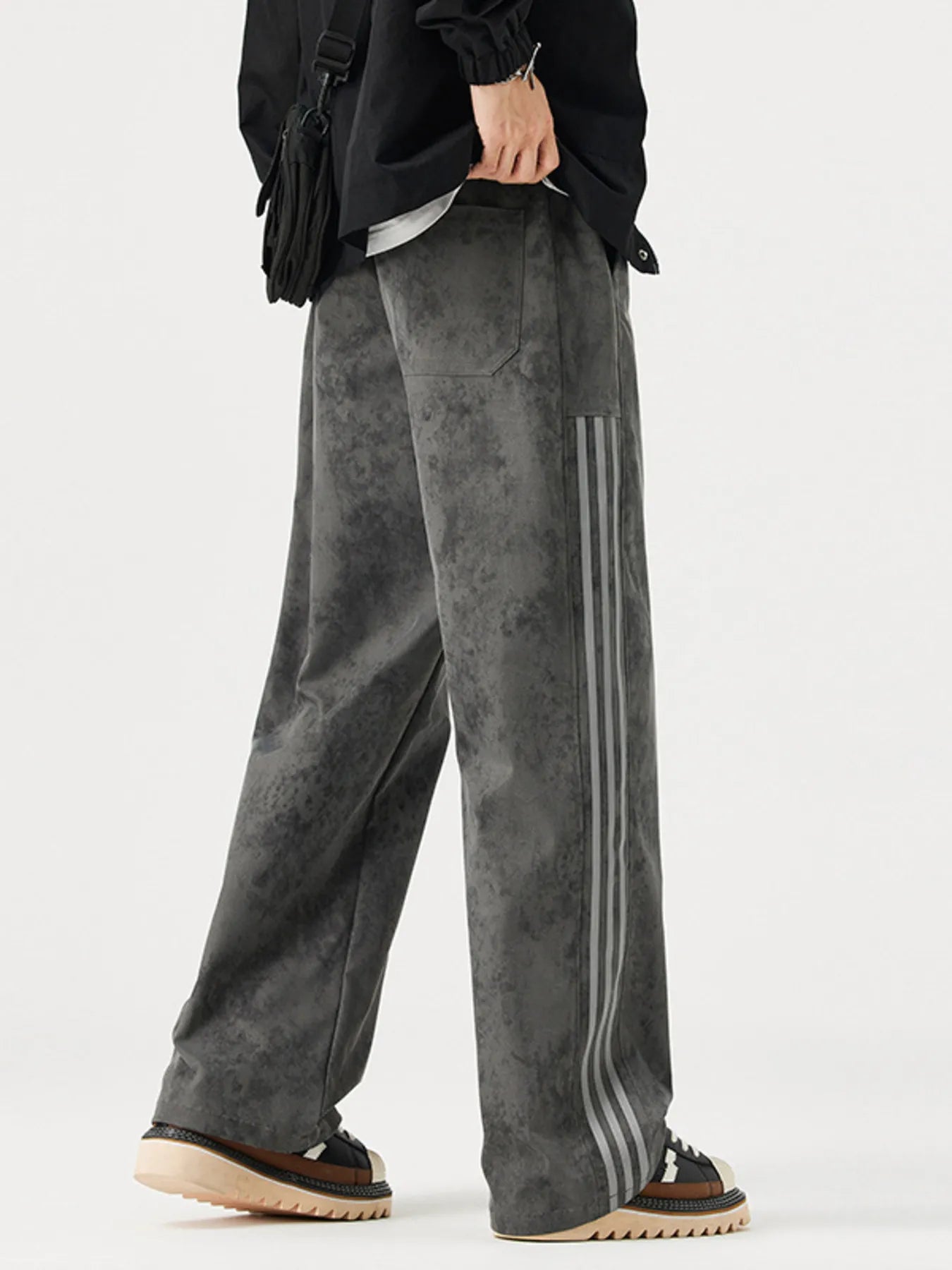Men's Full Size Vintage Wash Wide Leg Pants Plus Size | Tampa Bay Discounts