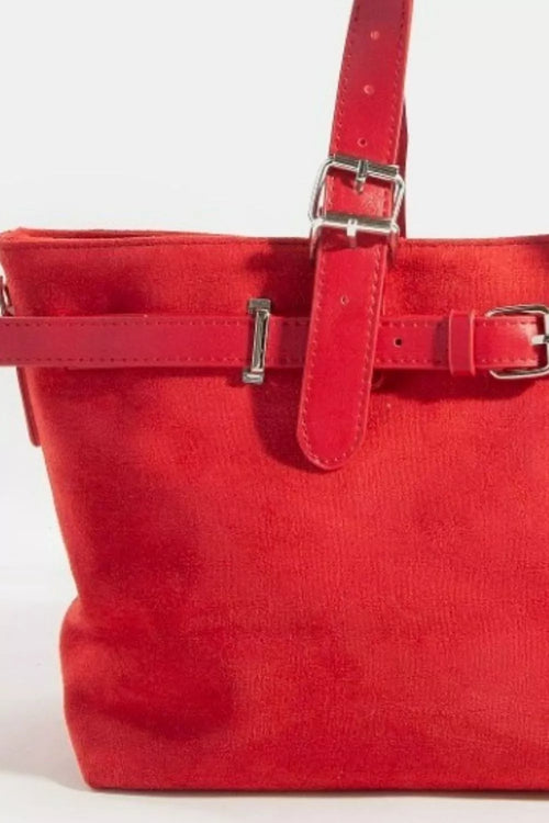 fame-faux-leather-buckle-strap-detail-tote-bag 2