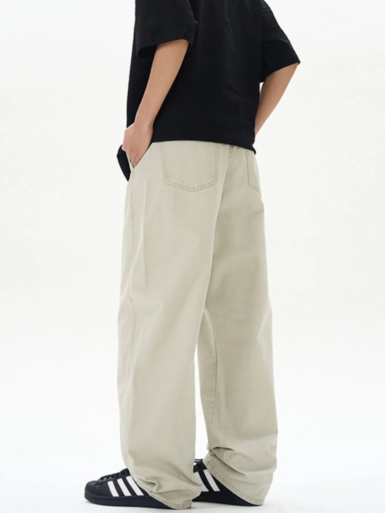 Men's Full Size Washed Wide Leg Cargo Pants Plus Size | Tampa Bay Discounts
